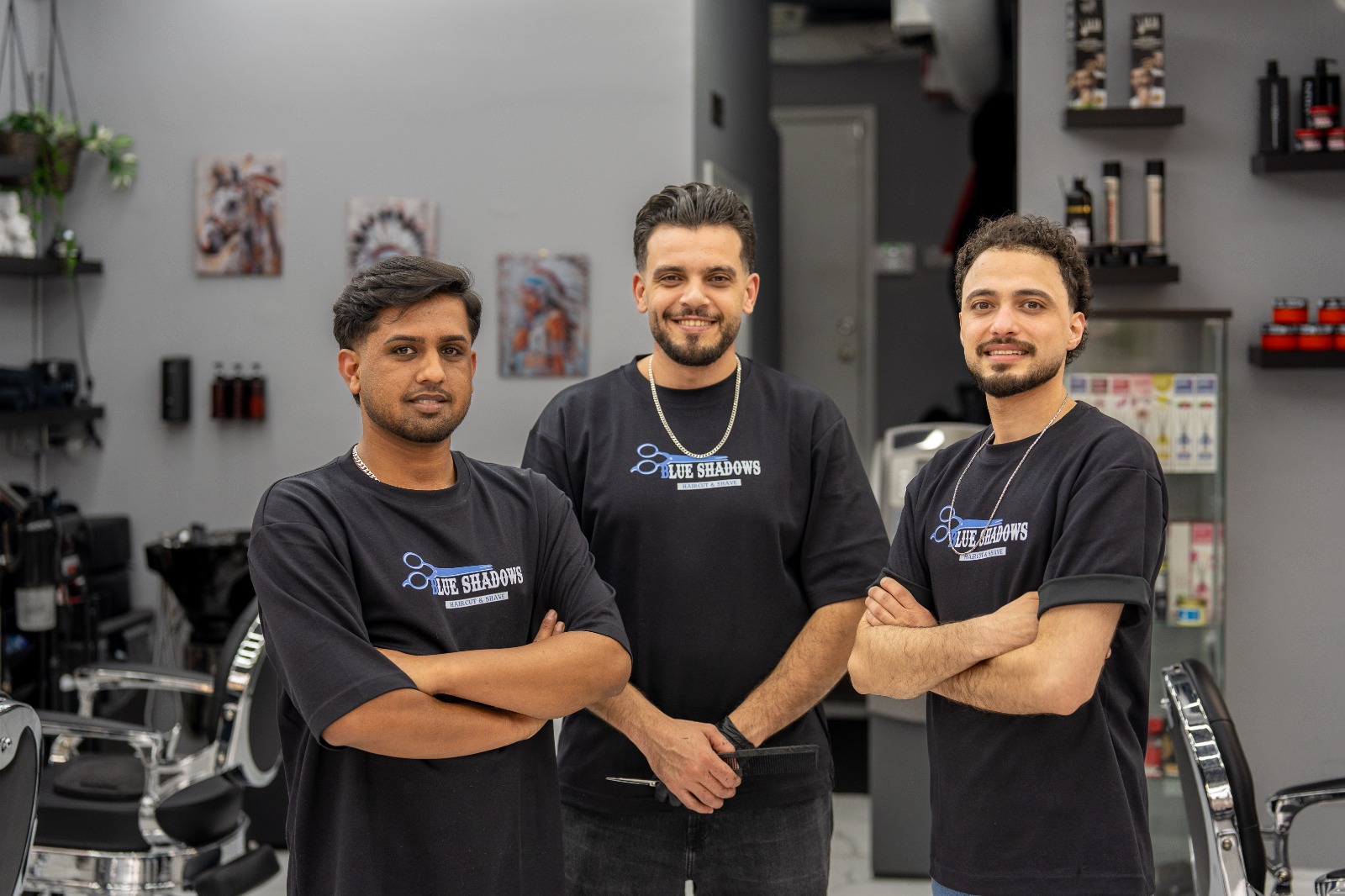 Hussam, Rayman, and Ebrahim - Our Barbers